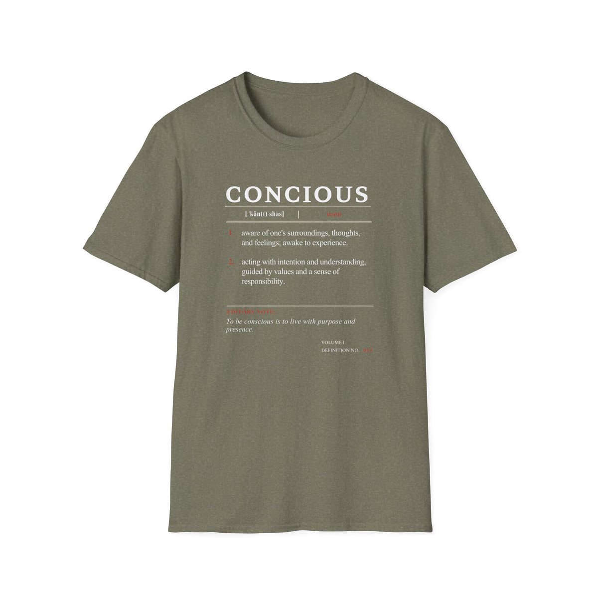 Conscious Definition T-Shirt
