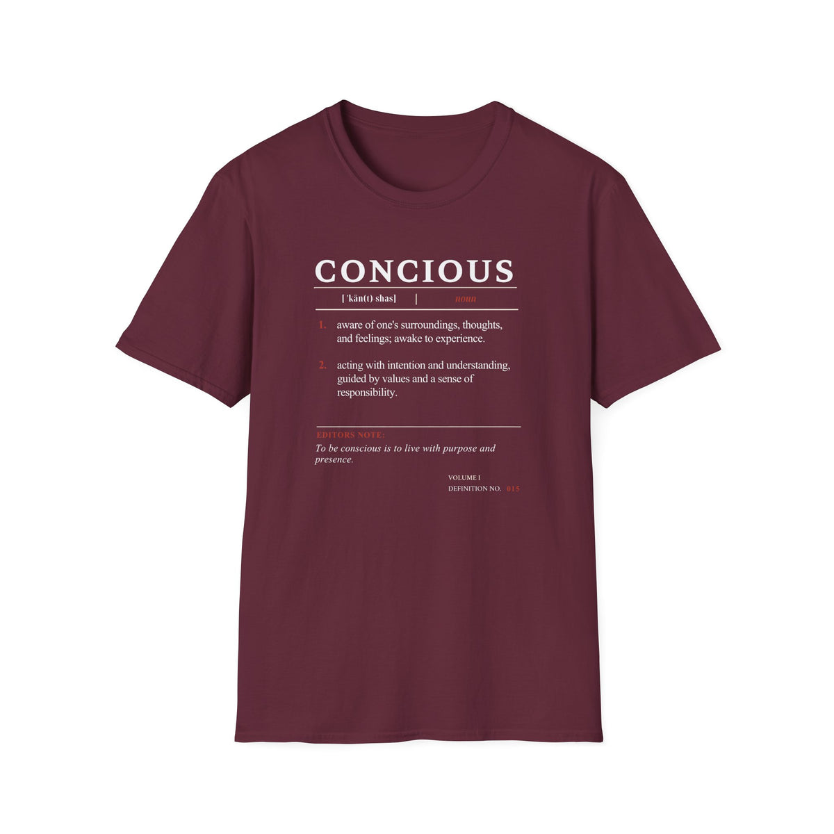 Conscious Definition T-Shirt